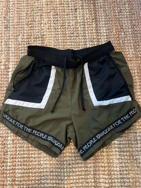 Olive Green Rawgear Athletic Shorts